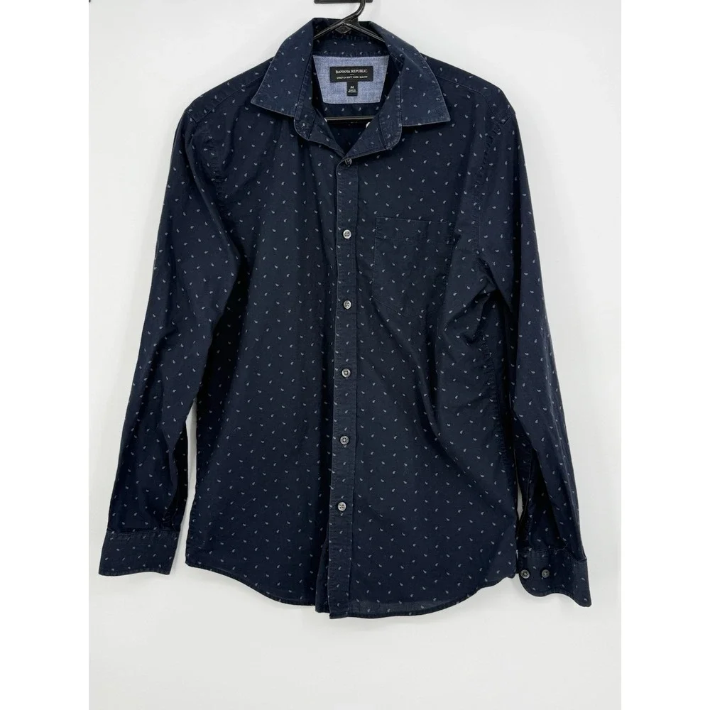 Banana Republic Men's Long Sleeve Button Down Slim Fit Medium